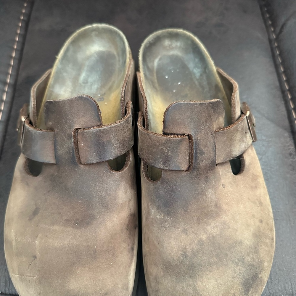 Birkenstock Boston Leather Clogs – Habana Brown – Size 7